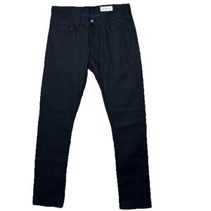 GUSTIN Selvedge Denim Designer Jeans Black Slim‎ Fit NWOT Made in USA Sz 32x33